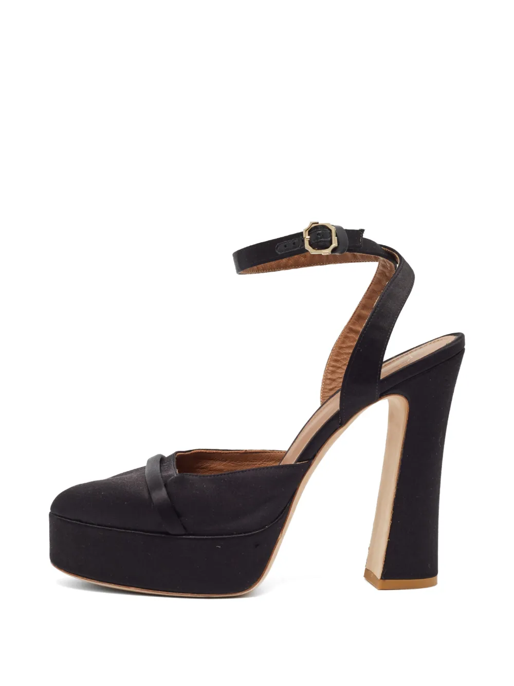 Malone Souliers Mora platform ankle-strap pumps - Black