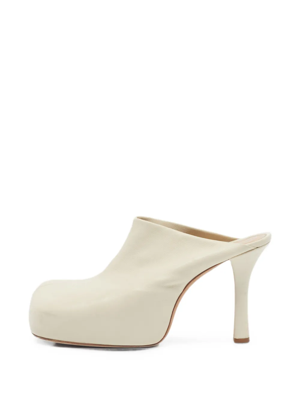 Bottega Veneta Pre-Owned Dot leather heeled mules - Nude