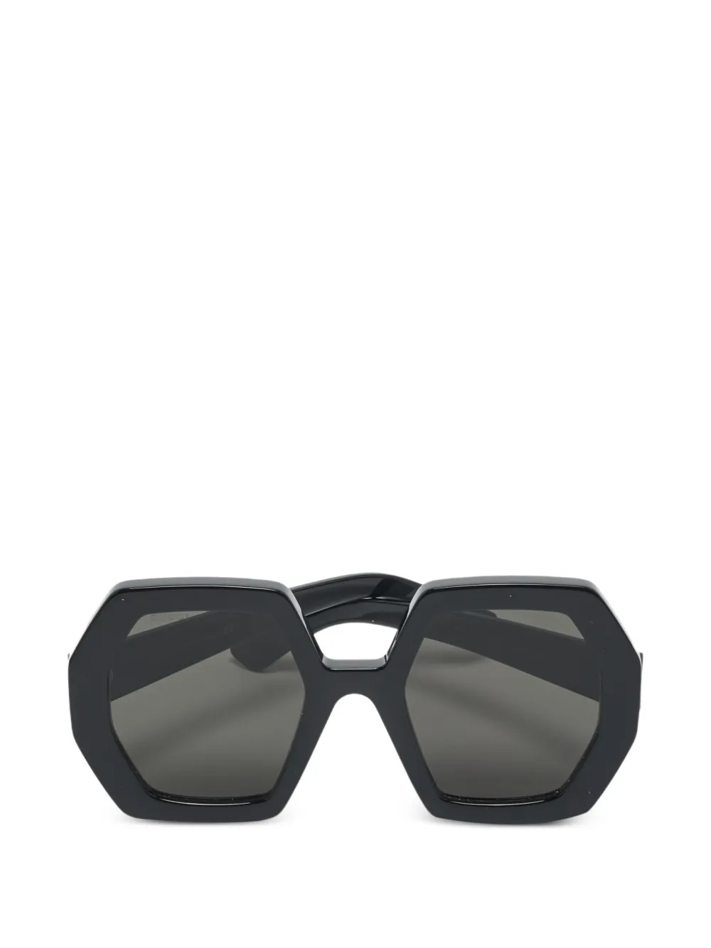 Gucci Pre-Owned oversized-frame sunglasses - Nero