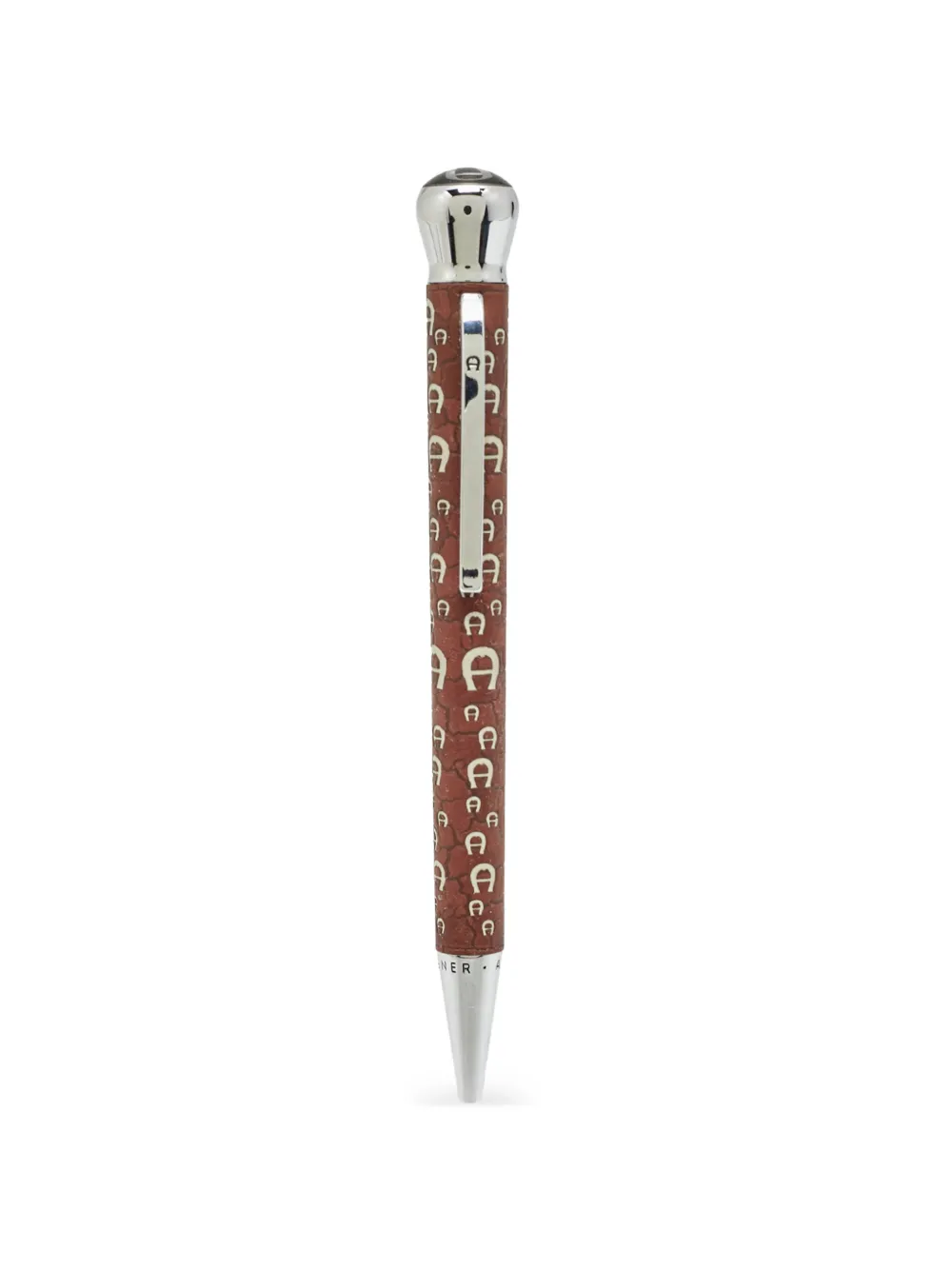 Aigner Vintage logo-print ballpoint pen - Braun