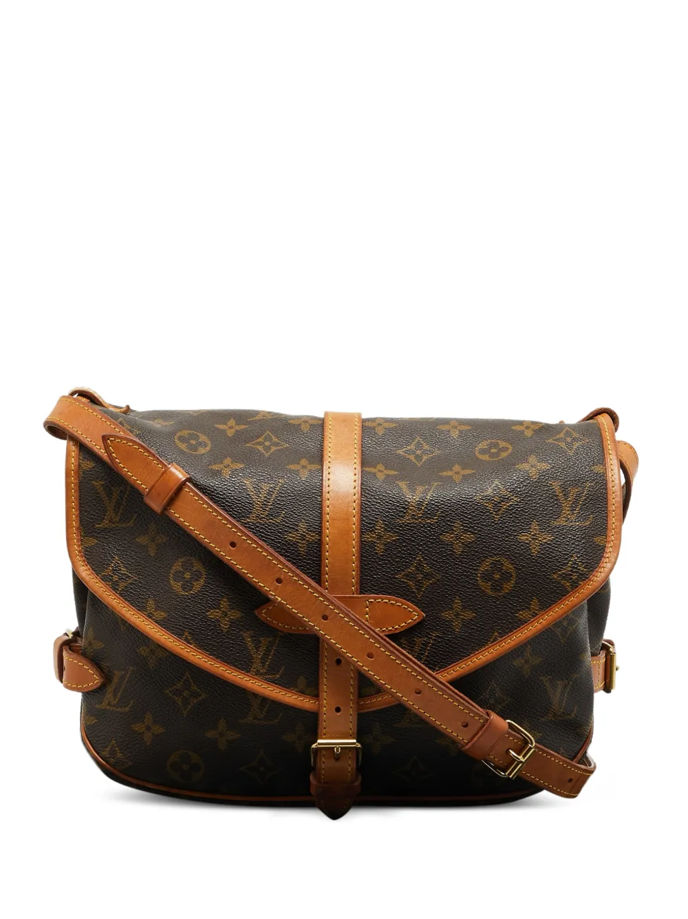 Louis Vuitton Pre-Owned 1993 30 Saumur sacthel bag - Marrone