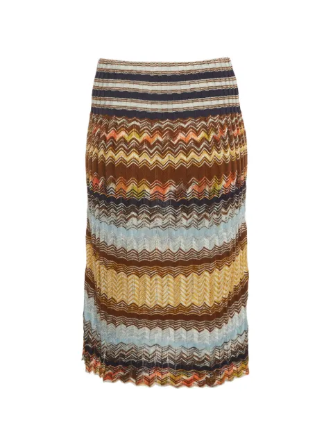 Missoni Pre-Owned chevron jacquard midi skirt