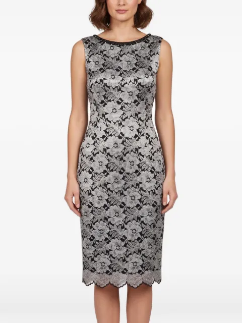 Cavalli Class floral jacquard midi dress