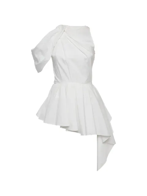 Alexander McQueen Pre-Owned cotton asymmetric top