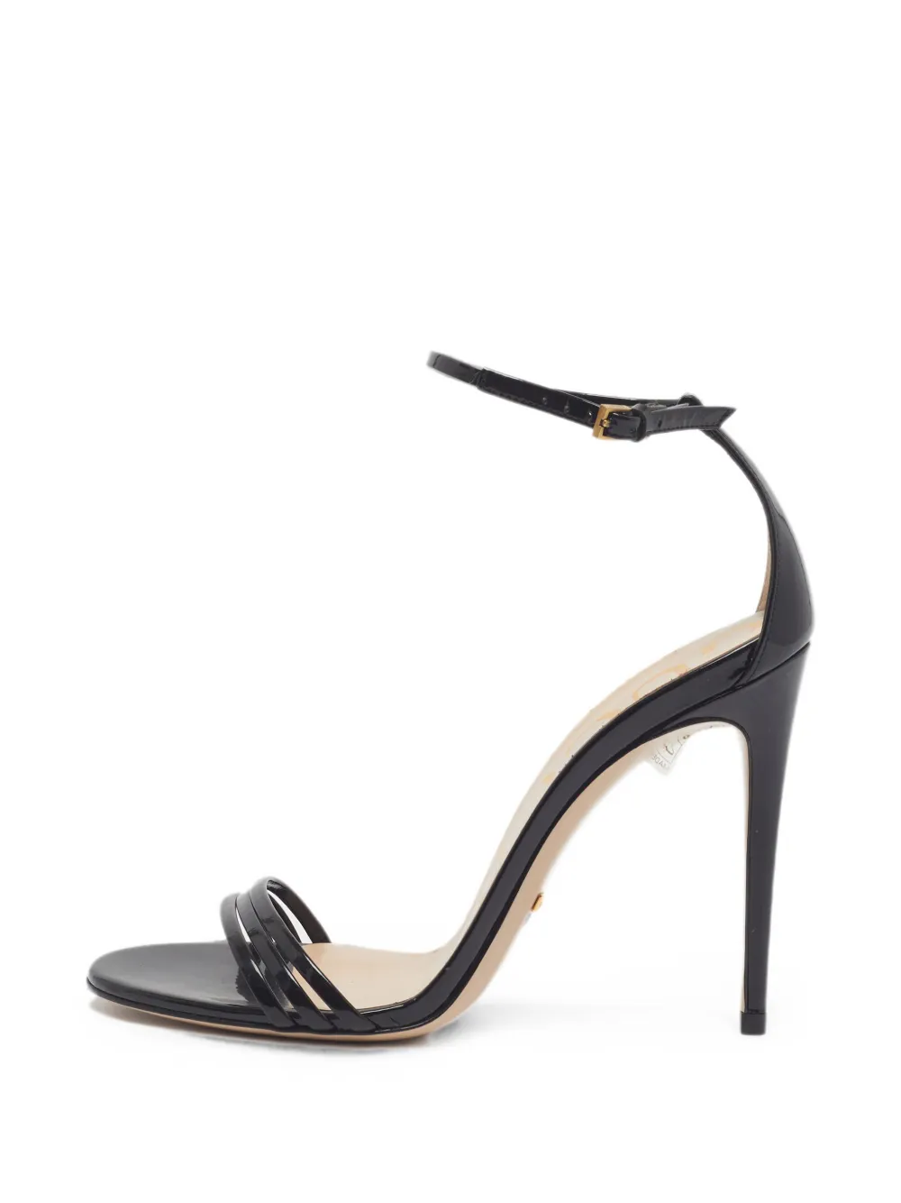 Gucci Pre-Owned patent leather ankle strap sandals - Schwarz