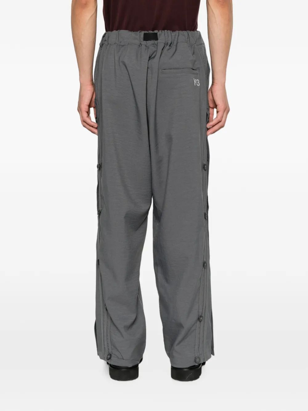 Y-3 Sport Uniform Adaptive broek met drukknoop Grijs