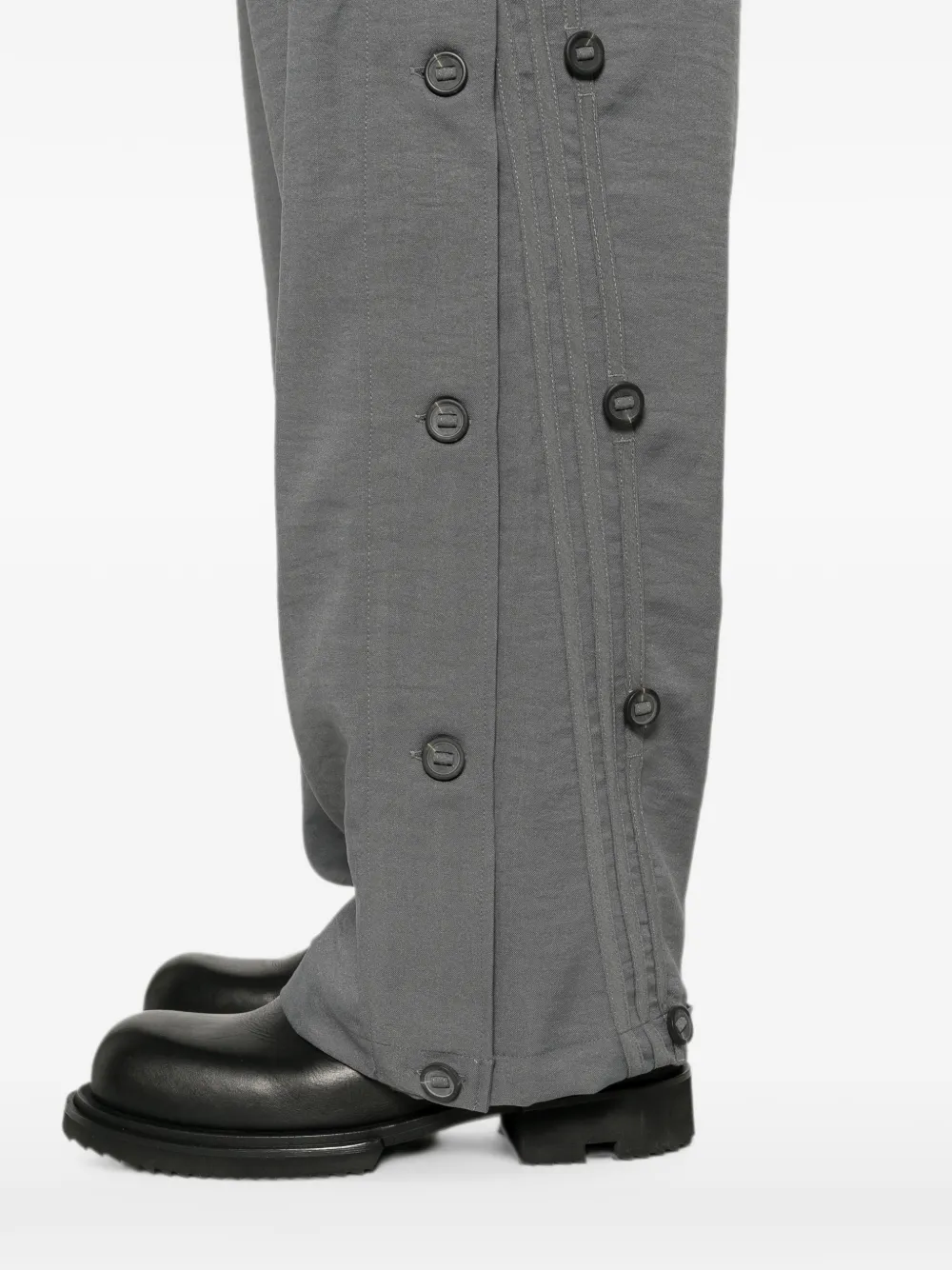 Y-3 Sport Uniform Adaptive broek met drukknoop Grijs