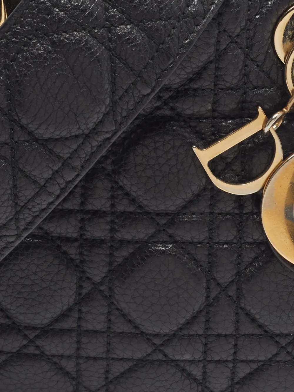 Christian Dior ハンドバッグ カナージュ　ブラック Christian Dior Pre-Owned 2017 レディ ディオール カナージュ