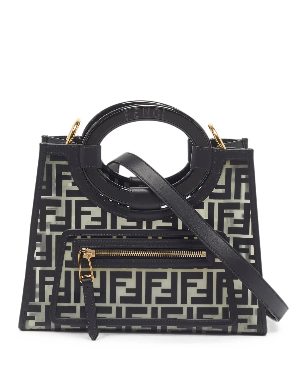 Fendi Pre-Owned Borsa tote Runaway piccola - Nero