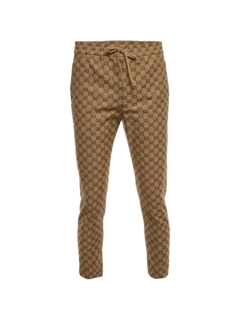 Gucci Pre-Owned jacquard drawstring-waist trousers