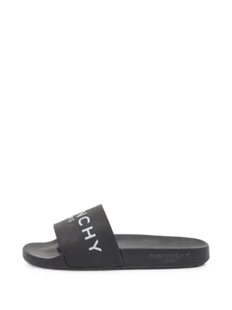 Givenchy Pre-Owned logo-print pool slides