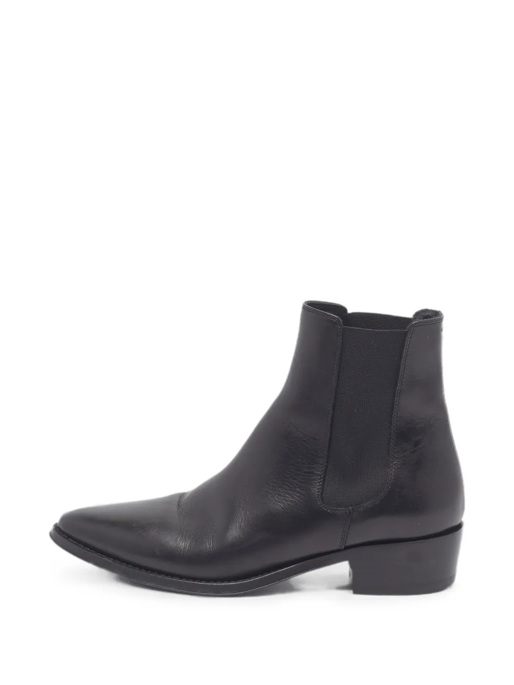 Pre-owned Celine Pointed-toe Chelsea Boots In Black