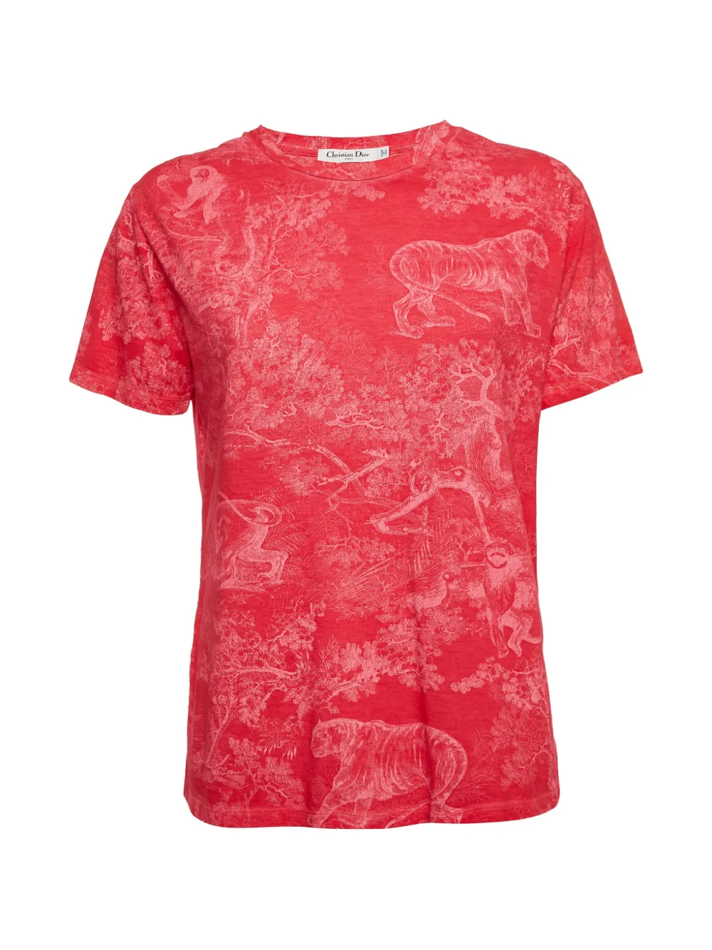 Christian Dior Pre-Owned Toile de Jouy T-shirt - Rot