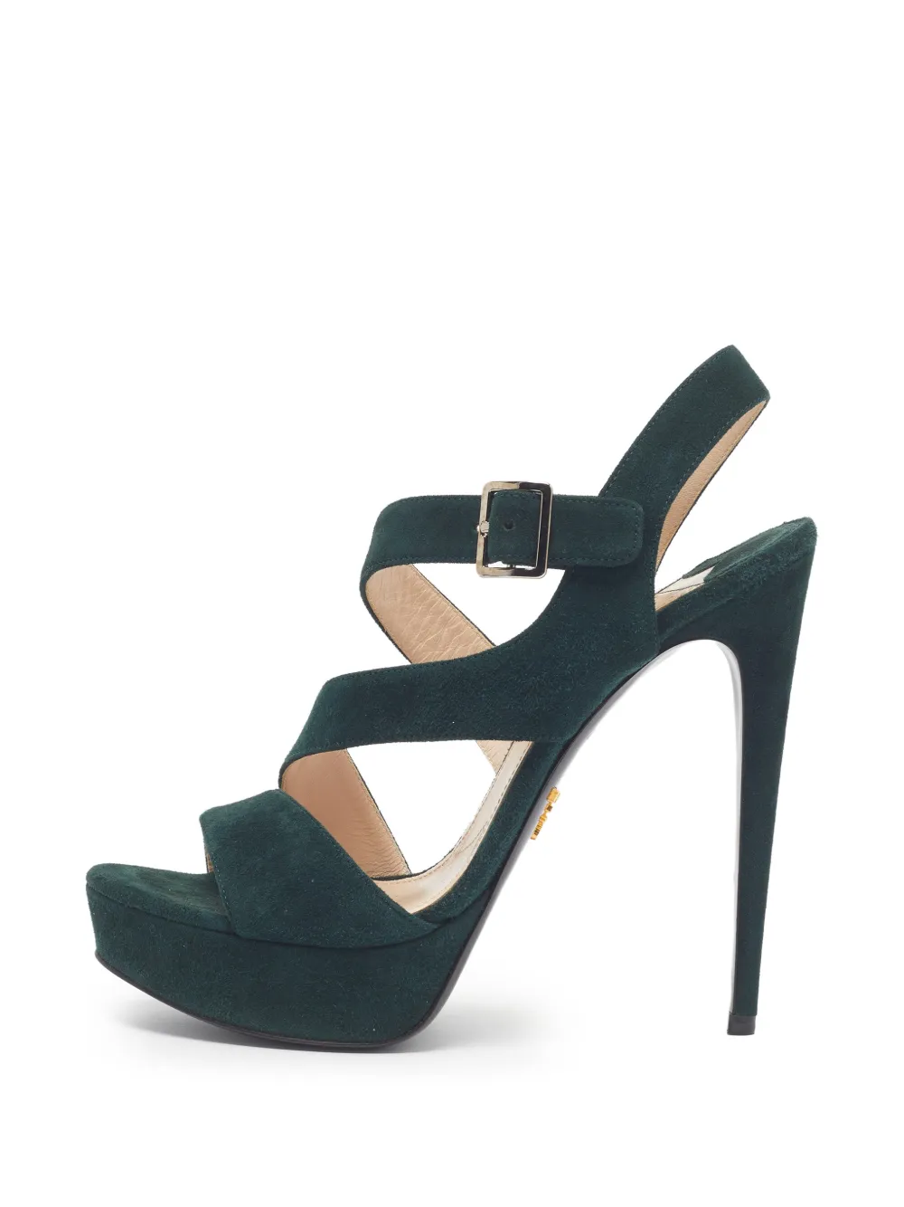 Prada Pre-Owned buckle-strap sandals - Grün