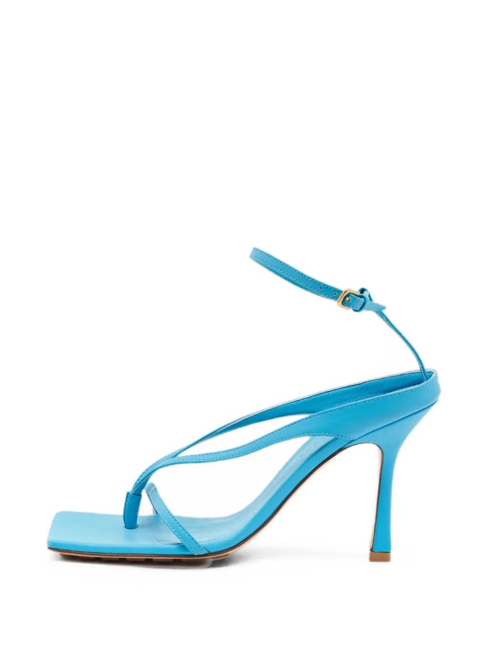 Bottega Veneta Pre-Owned Stretch leather heeled sandals - Blau