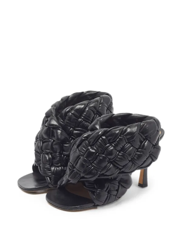 Bottega Veneta Pre-Owned イントレチャート サンダル | ブラック