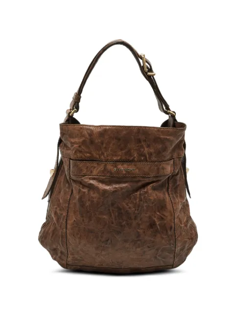 Givenchy Pre-Owned distressed leather shoulder bag
