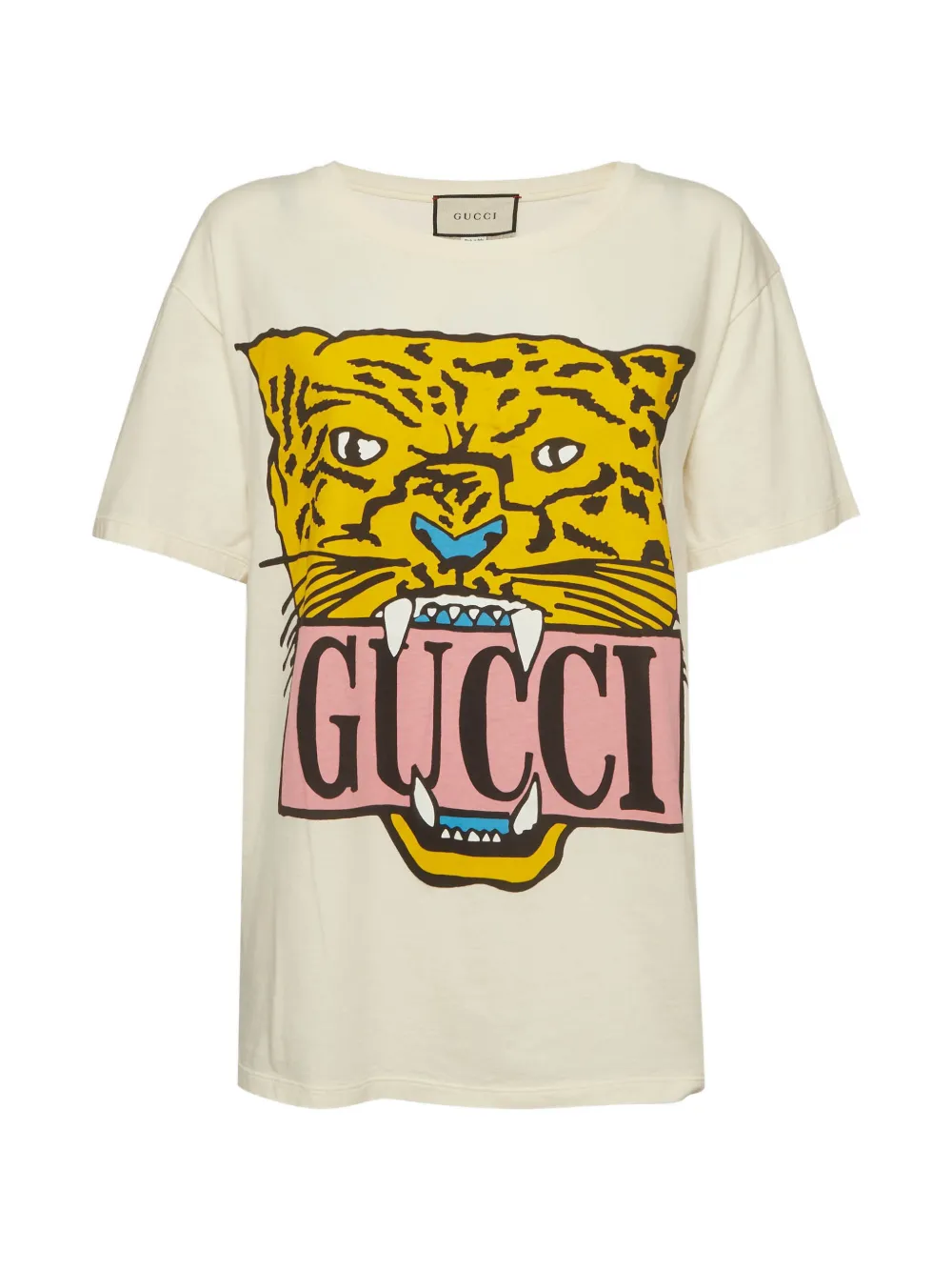 Gucci Pre-Owned tiger-print T-shirt - Toni neutri