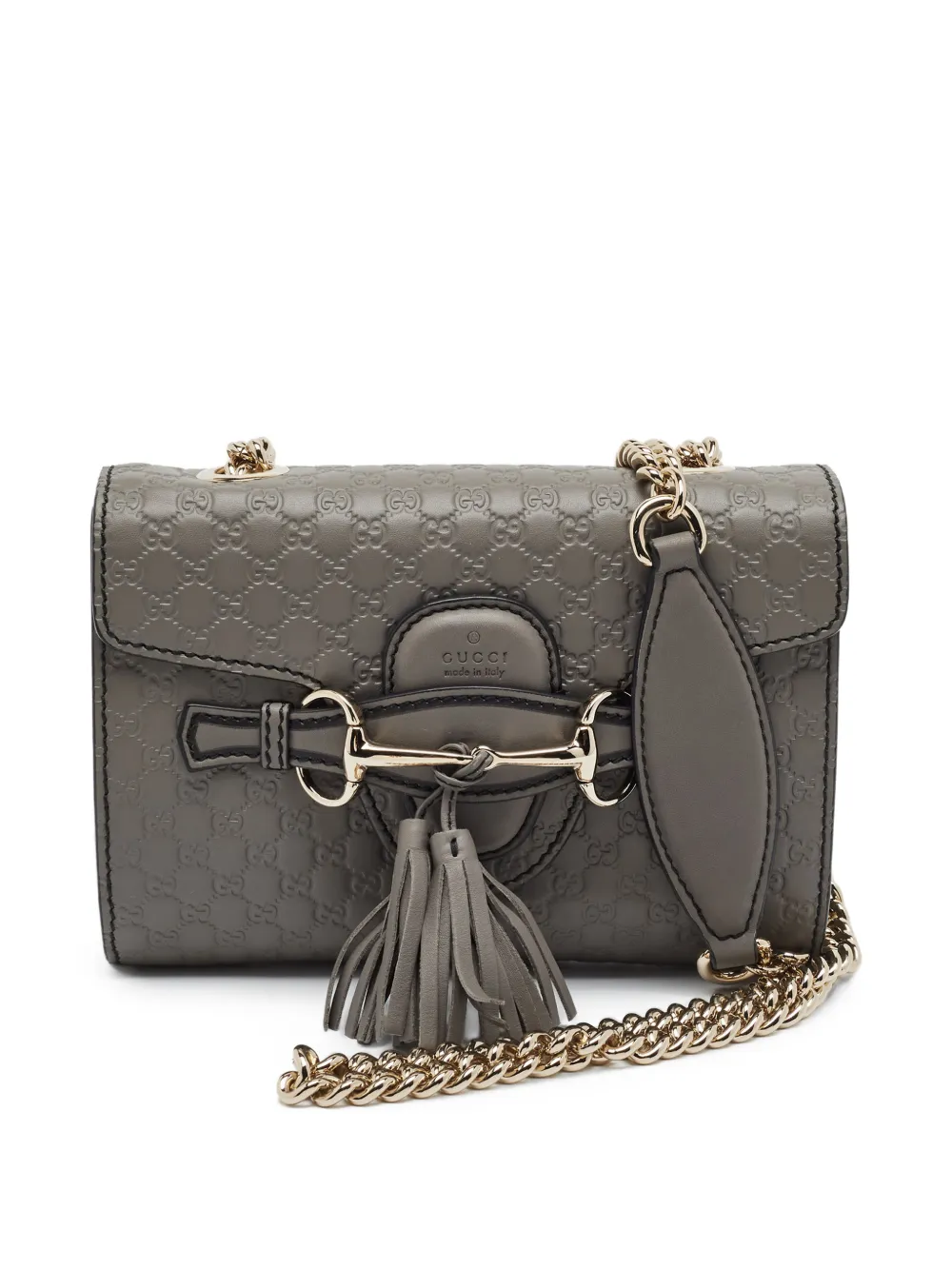 Gucci Pre-Owned Emily Microguccissima crossbody bag - Grigio