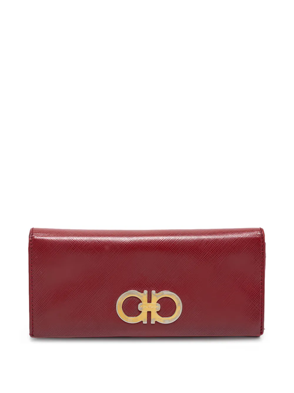 Ferragamo Pre-Owned Double-Gancio-plaque continental wallet - Rosso