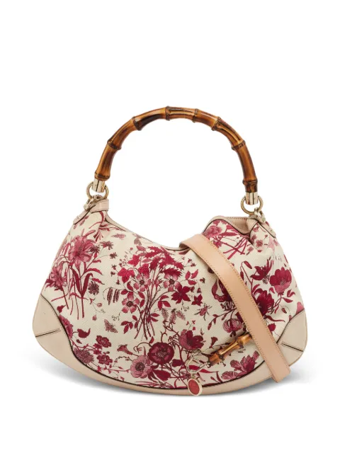 Gucci Pre-Owned Peggy Bamboo handle shoulder bag