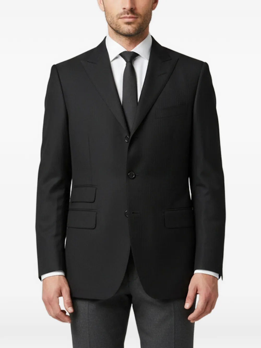 Tom Ford Vintage striped single-breasted blazer - Nero