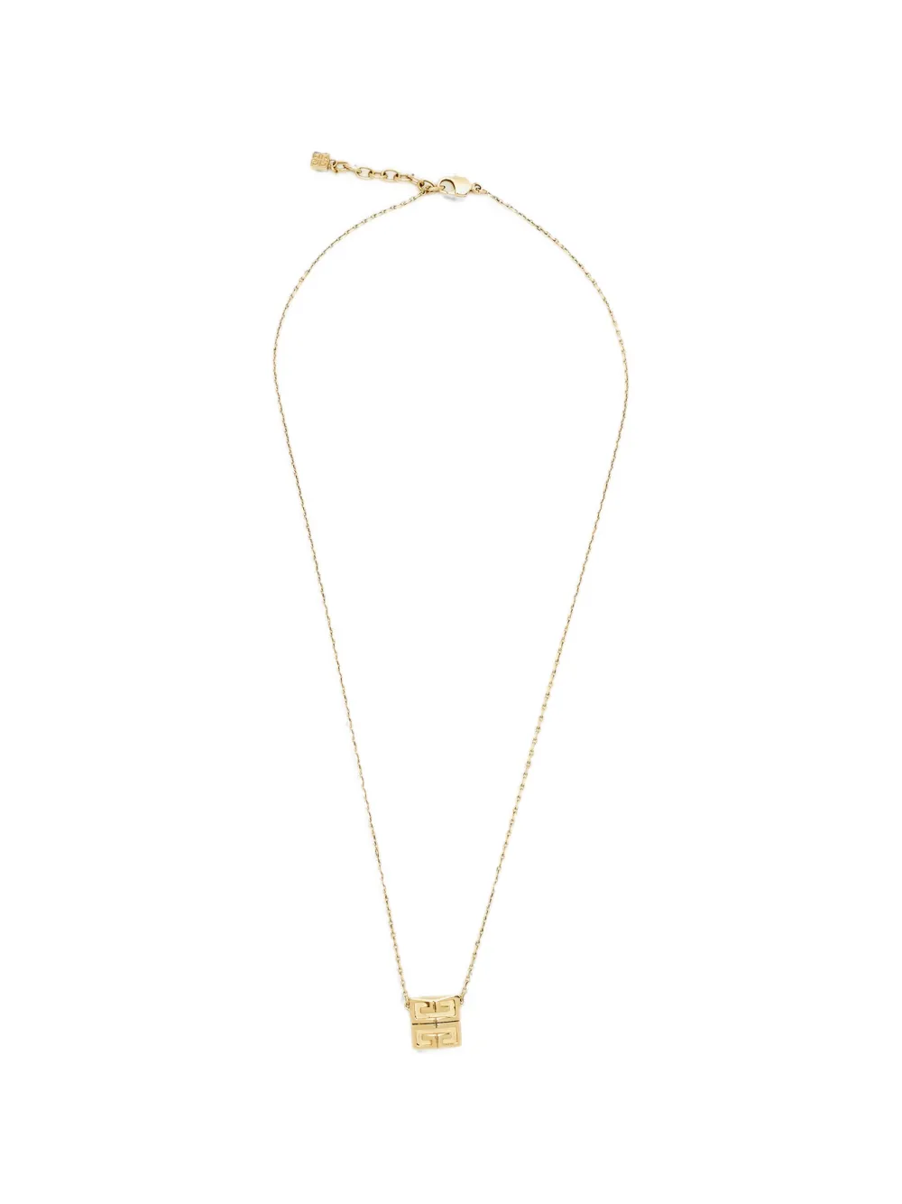 Givenchy Pre-Owned logo-plaque necklace - Oro
