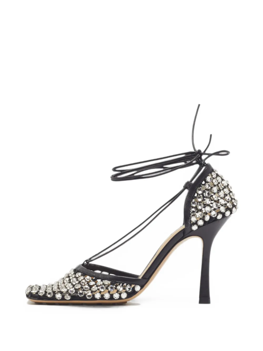 Bottega Veneta Pre-Owned Stretch crystal-embellished pumps - Nero