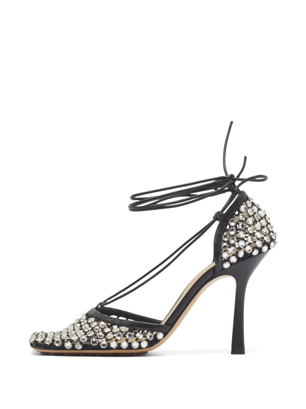 Bottega Veneta Pre-Owned Stretch crystal-embellished pumps - Nero