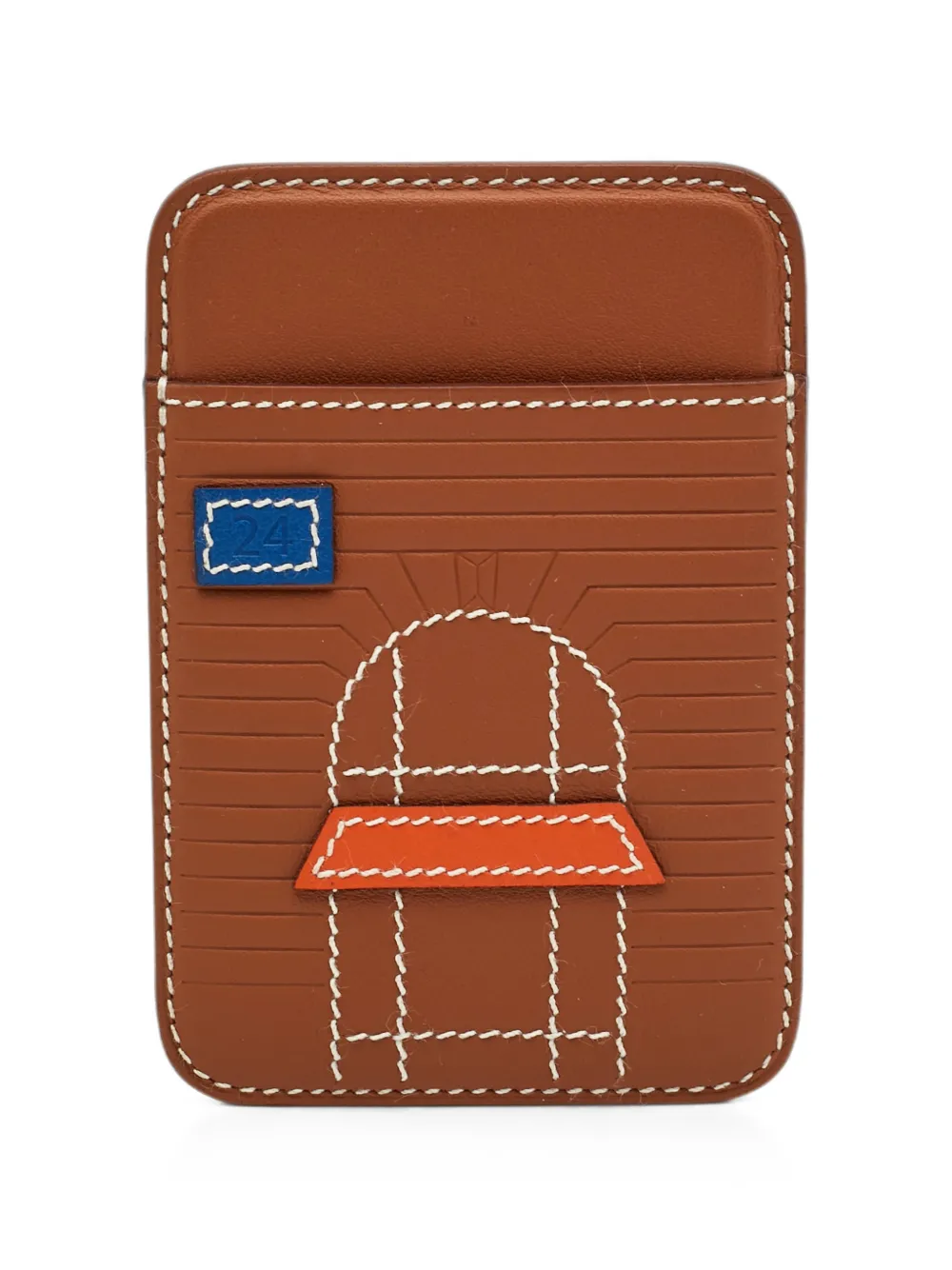 Hermès Pre-Owned 2024 Faubourg MagSafe card holder - Marrone