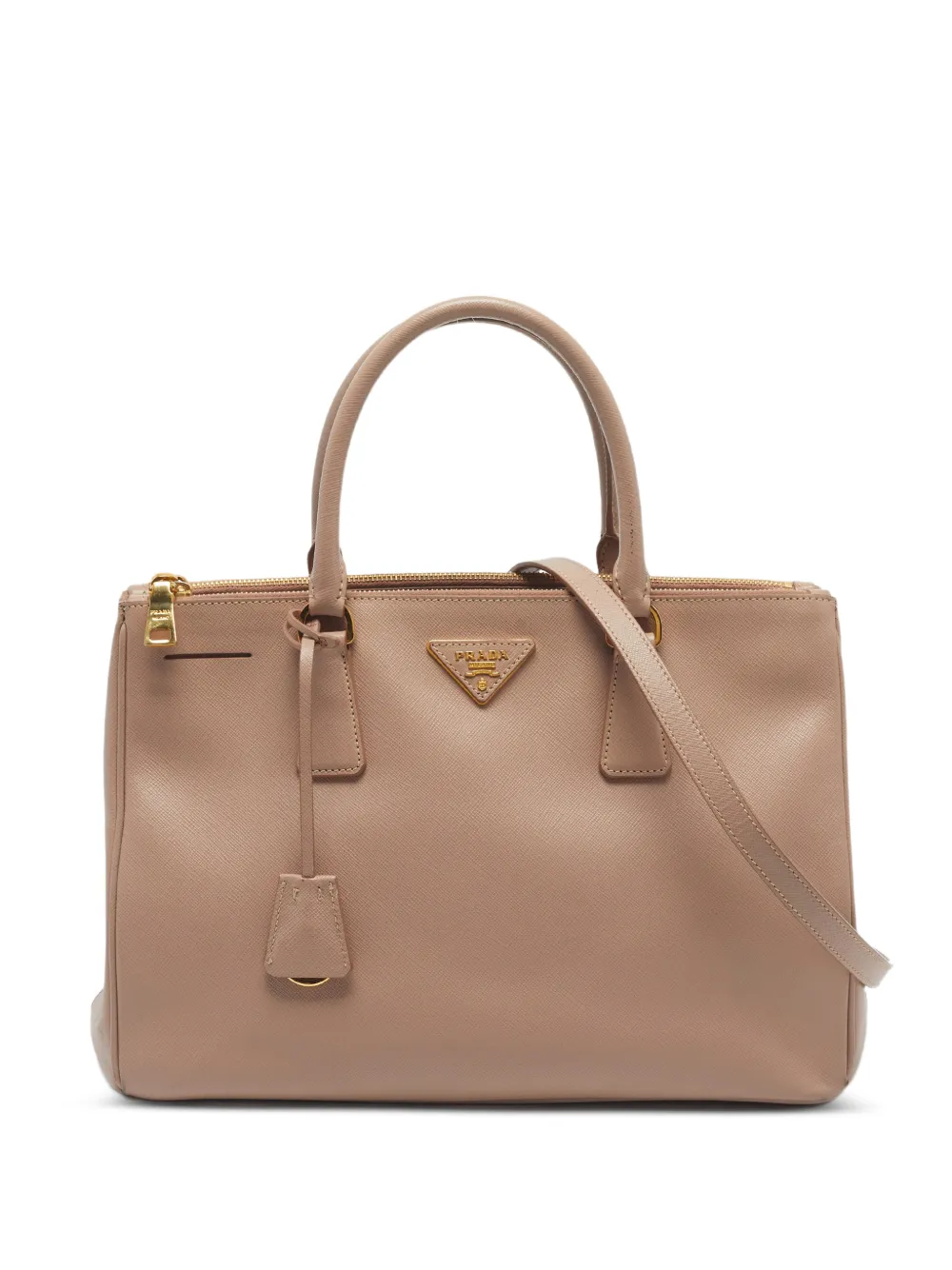 Prada Pre-Owned Mittelgroße Saffiano Lux Tote Bag - Nude