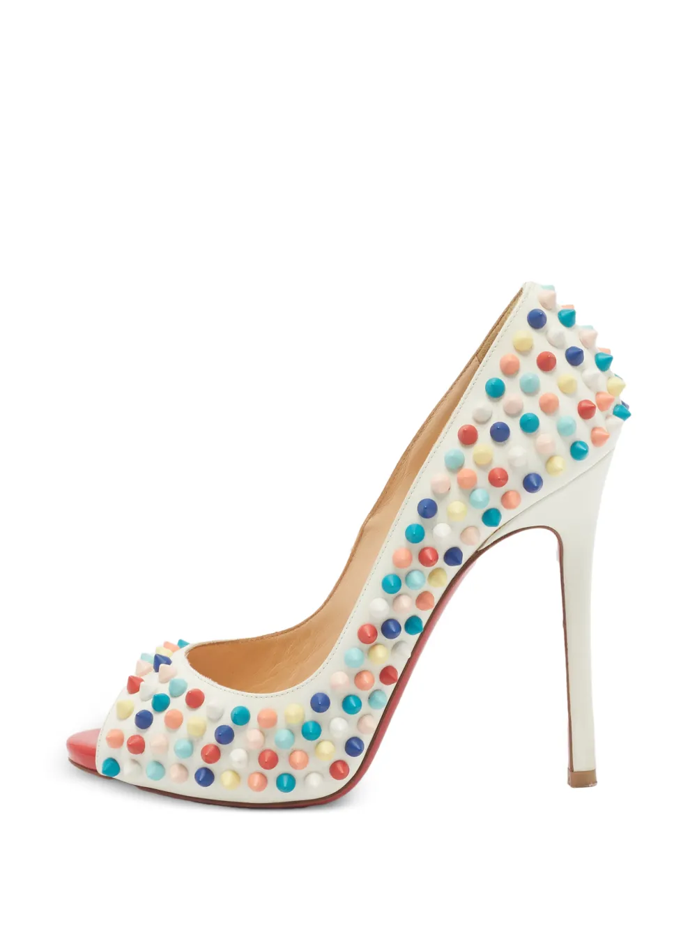 Christian Louboutin Pre-Owned Flo Spike heeled pumps - Weiß