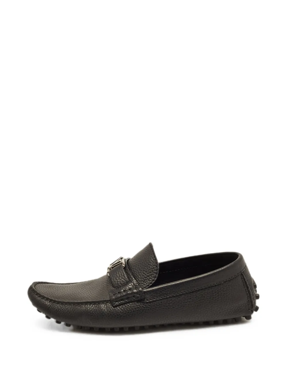 Louis Vuitton Pre-Owned Hockenheim leather loafers - Schwarz