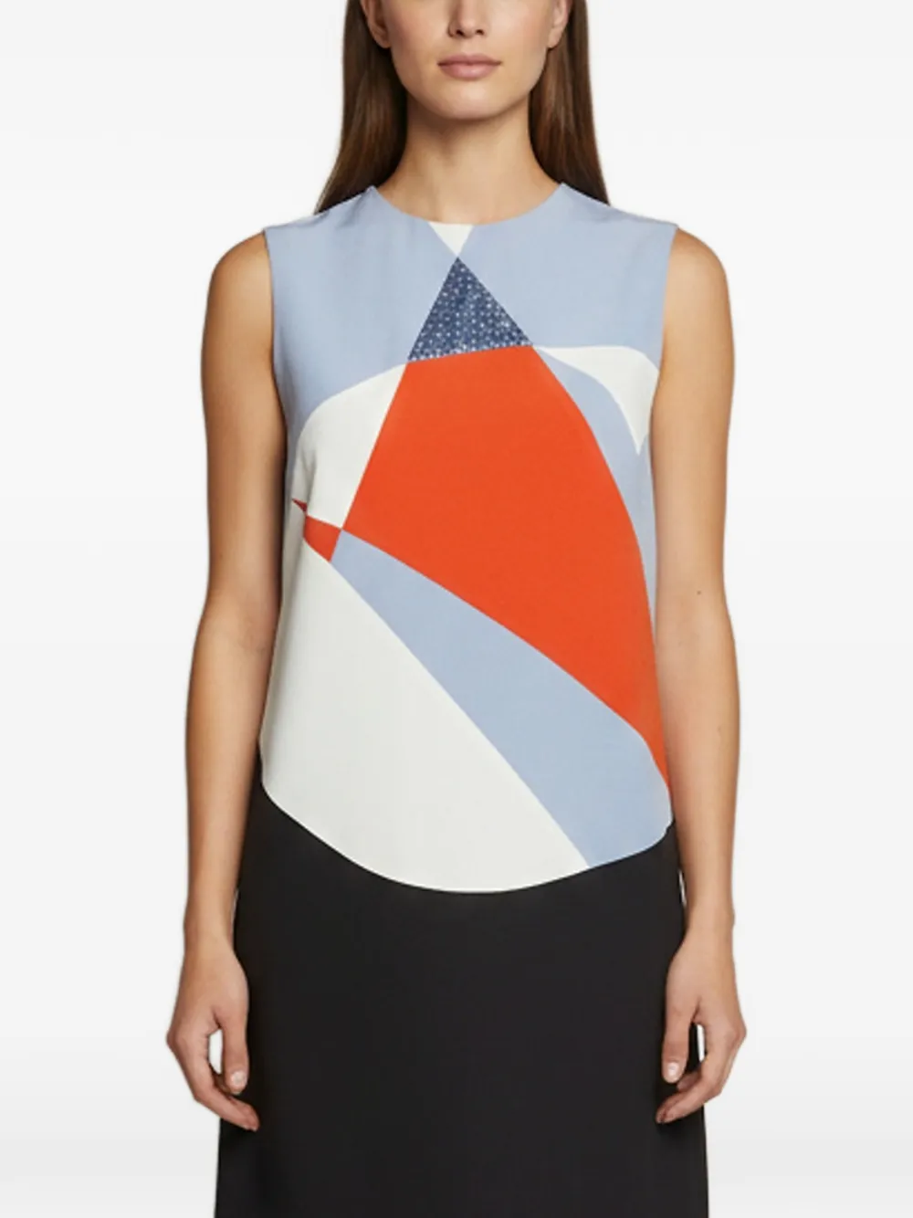 Pre-owned Victoria Beckham Colorblock Shift Mini Dress In Black