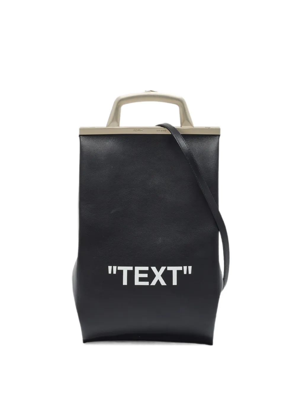 Off-White Pre-Owned Text Market tote bag - Nero