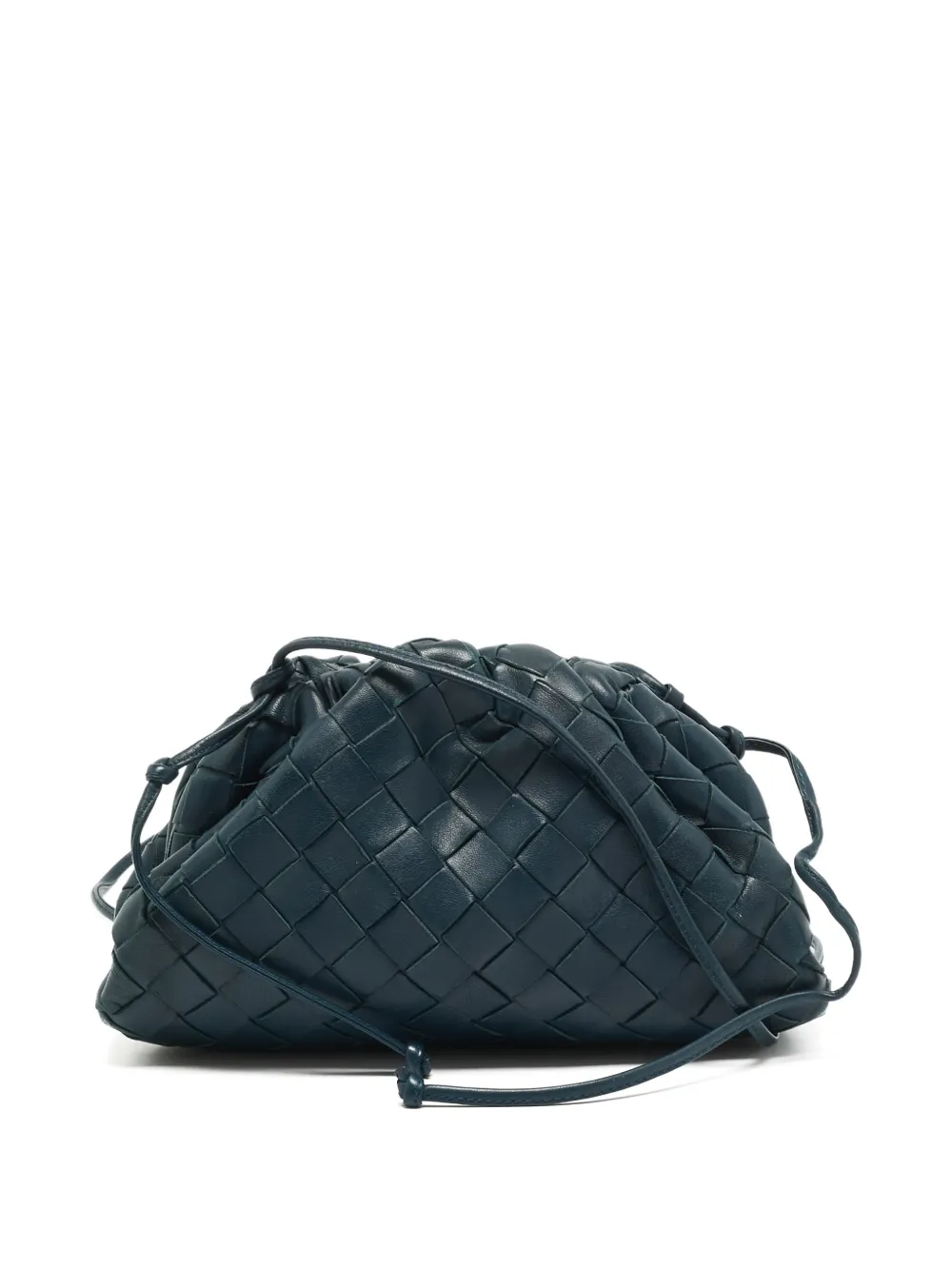 Bottega Veneta Pre-Owned The Pouch Intrecciato clutch bag - Blue