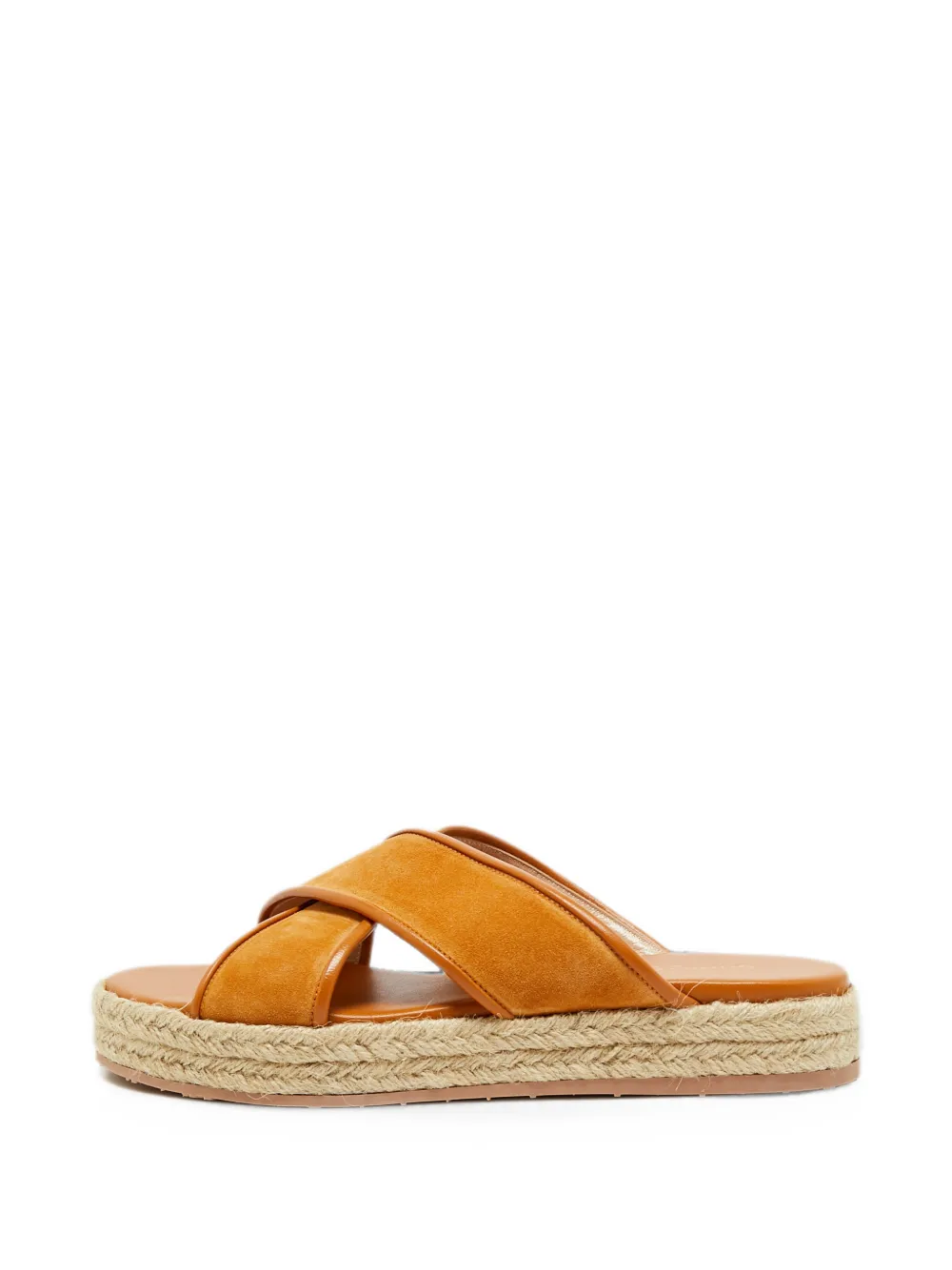 Gianvito Rossi cross-strap espadrilles - Marrone