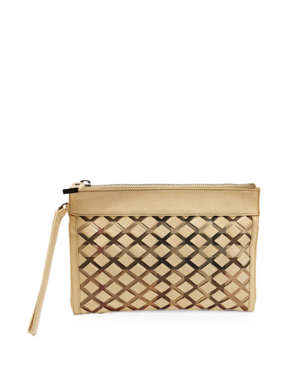 Burberry Pre-Owned Clutch mit Handgelenksriemen - Nude
