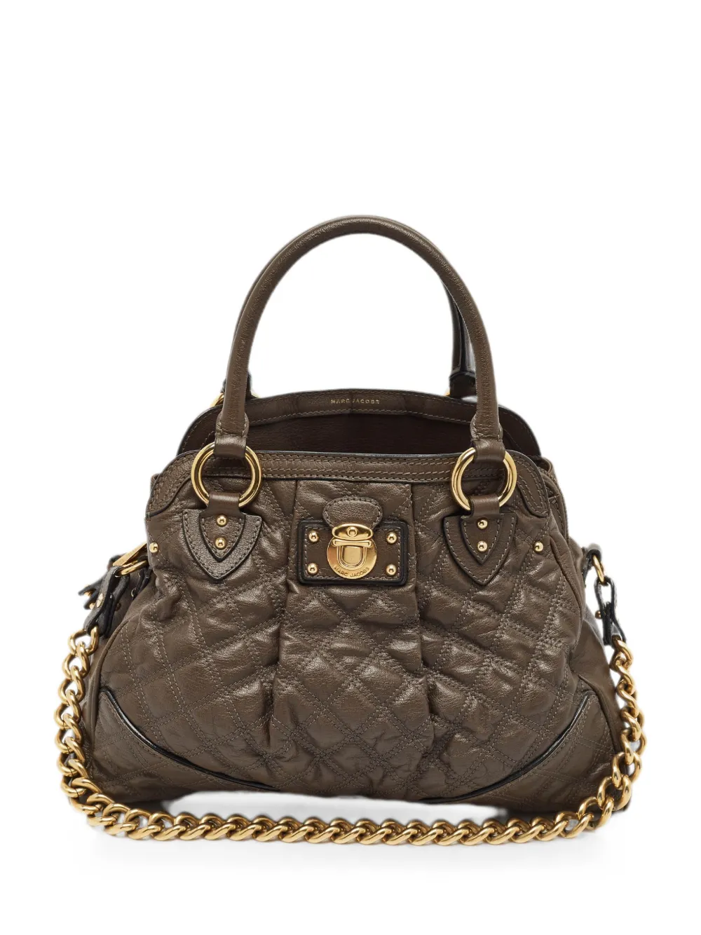 Pre-owned Marc Jacobs Vintage Alyona Quilted Tote Bag In Brown