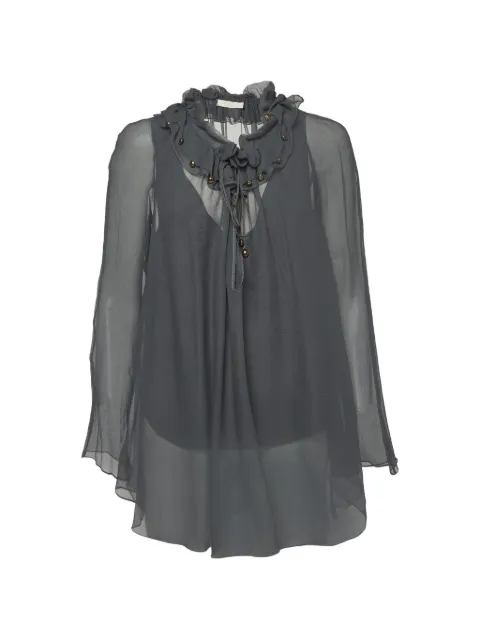Chloé Pre-Owned ruffled-detail blouse