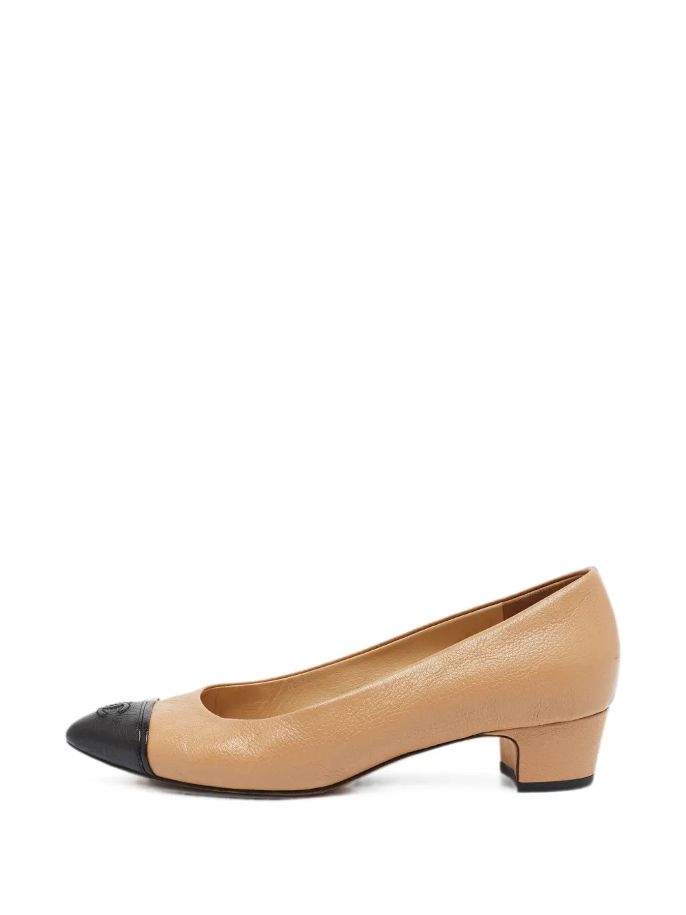 CHANEL Pre-Owned CC cap-toe pumps - Neutrals