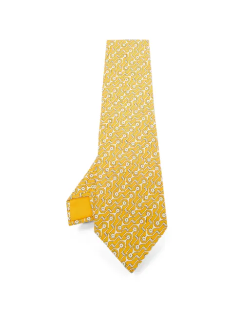 Hermès Pre-Owned geometric-print tie