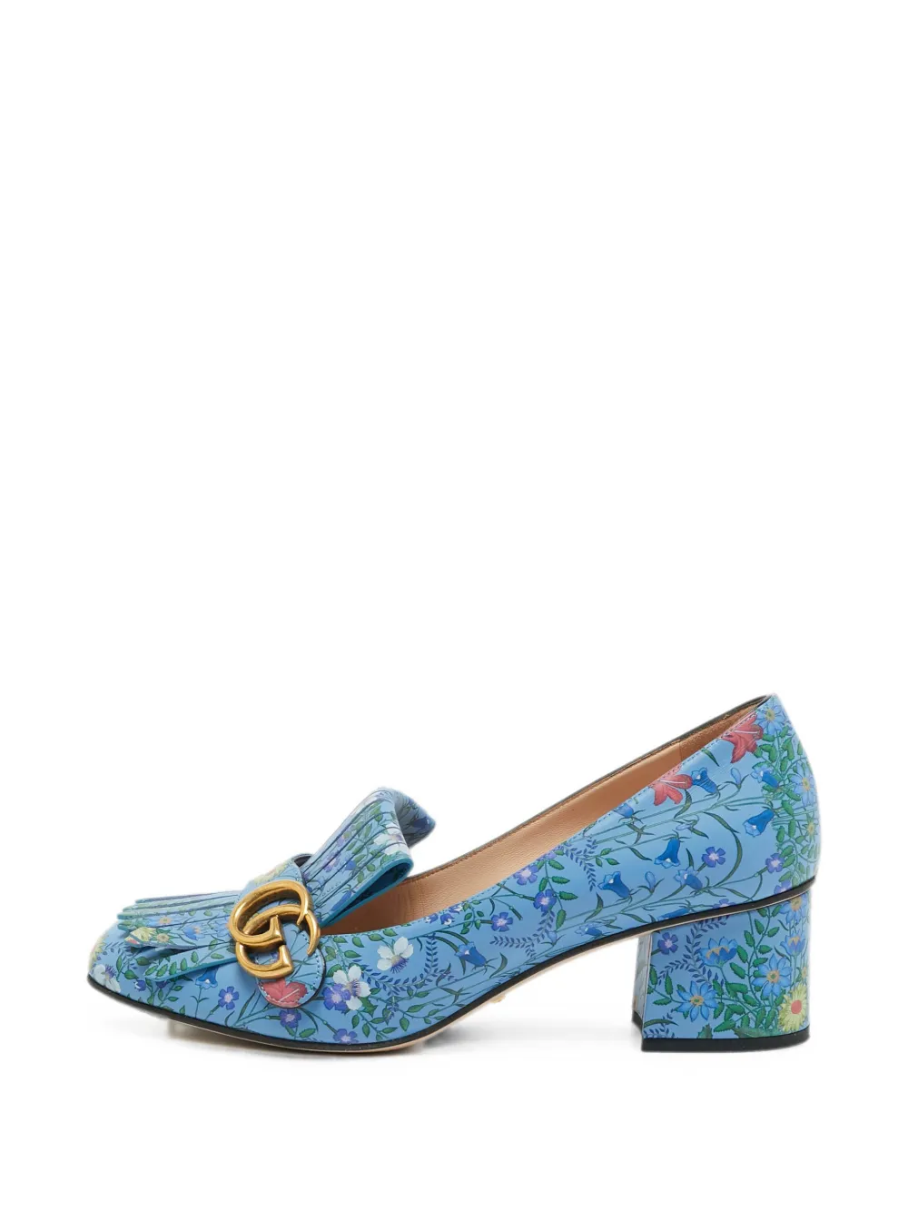 Gucci Pre-Owned GG Marmont heeled pumps - Blau