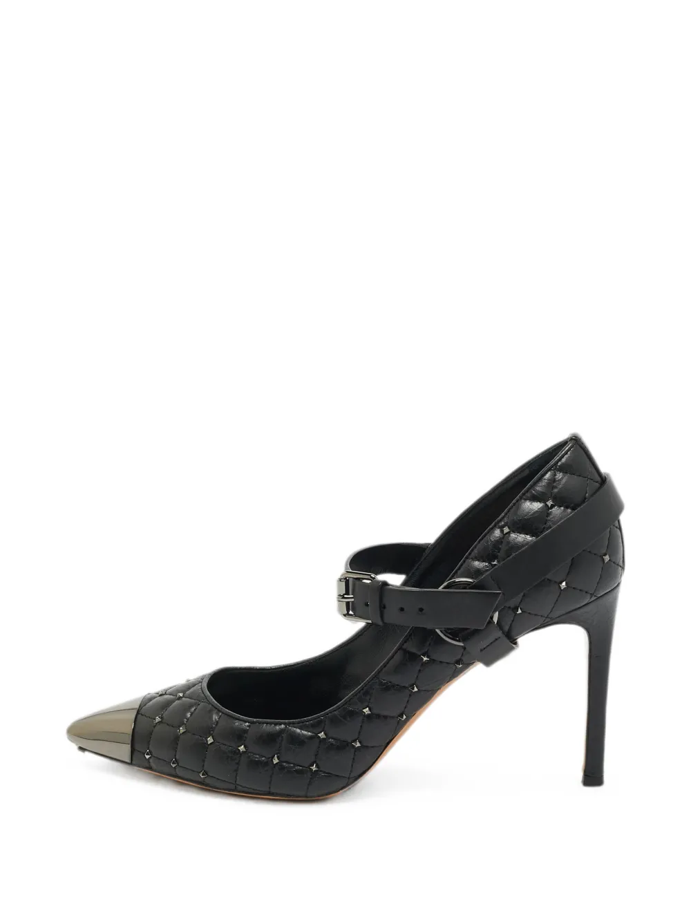 Valentino Garavani Pre-Owned Rockstud quilted heeled pumps - Schwarz