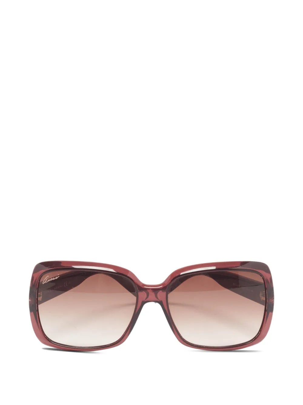 Gucci Pre-Owned GG3207/S rectangle sunglasses - Rosso
