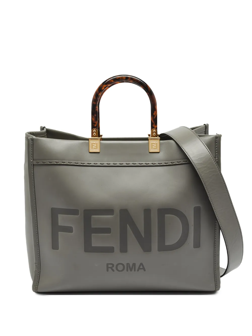Fendi Pre-Owned 2021 Mittelgroße Sunshine Tote Bag - Grau
