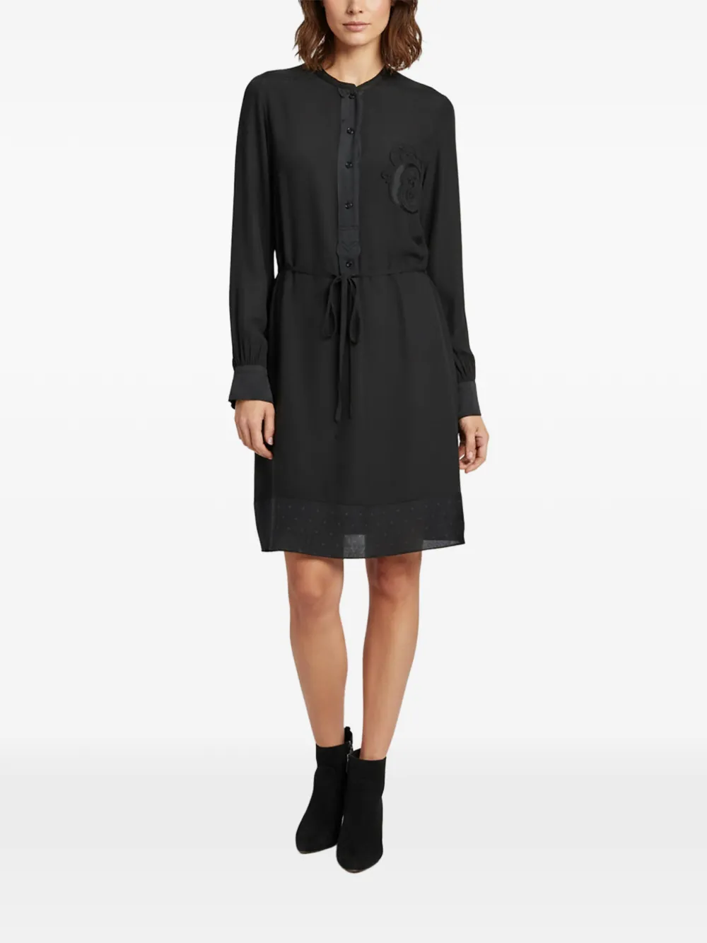 Chloé Pre-Owned Midikleid aus Seide - Schwarz
