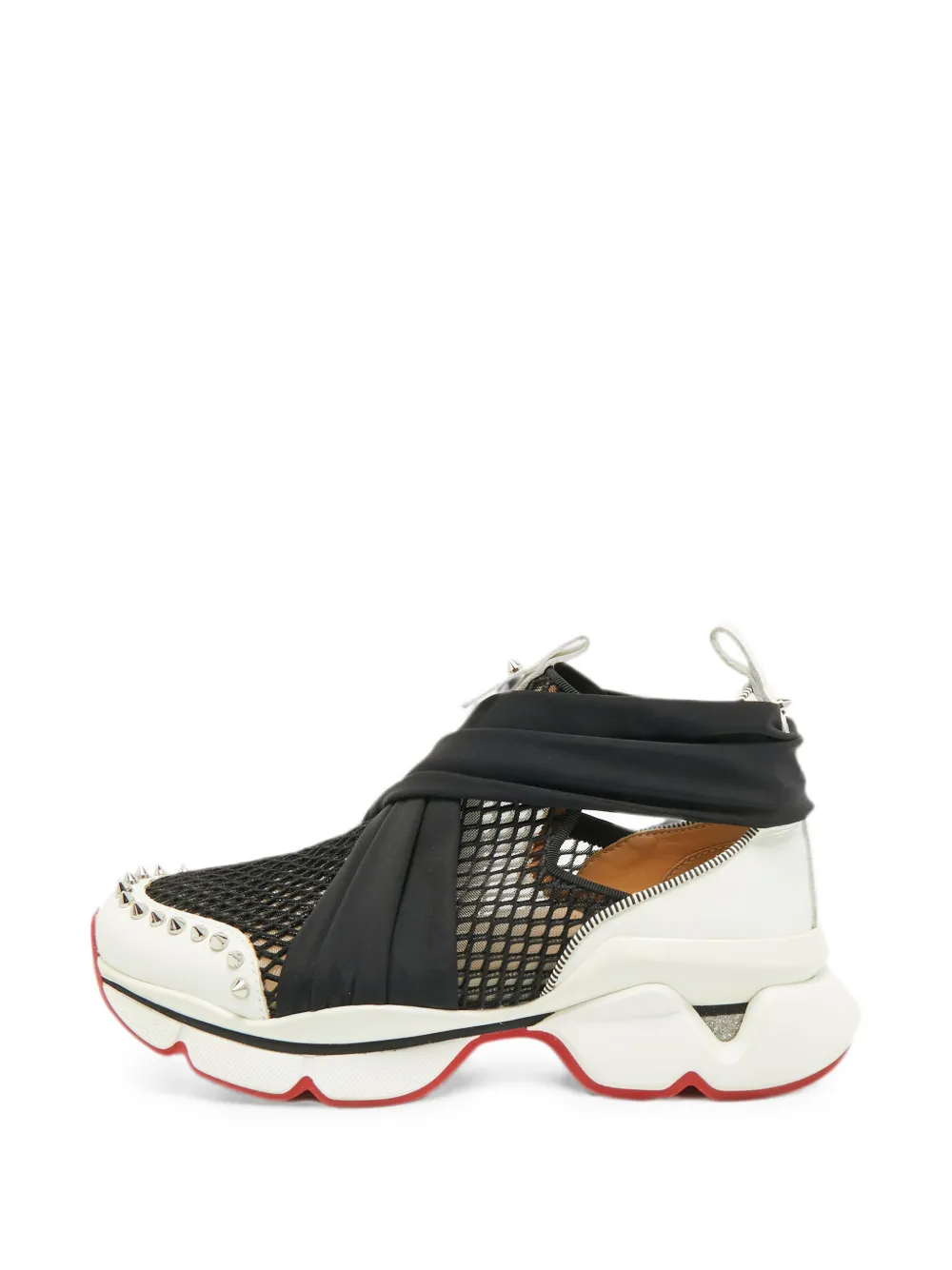 Christian Louboutin Pre-Owned spike-embellished sneakers - Schwarz