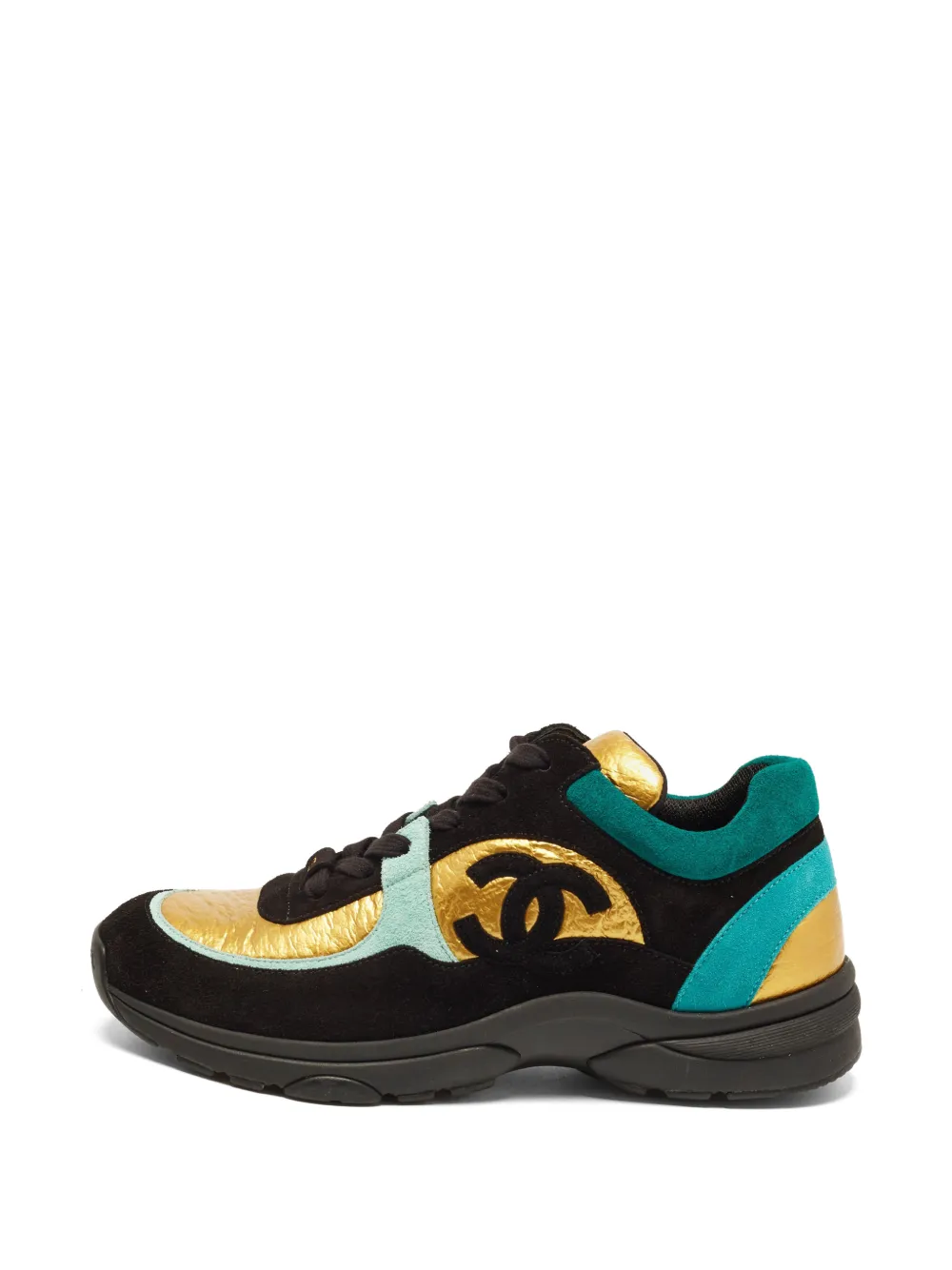 CHANEL Pre-Owned CC-detail sneakers - Black