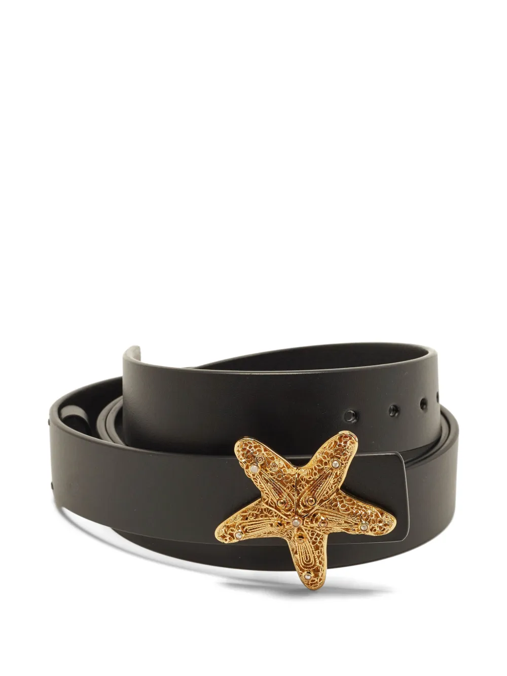 Christian Dior Pre-Owned 2024 Starfish leather belt - Nero